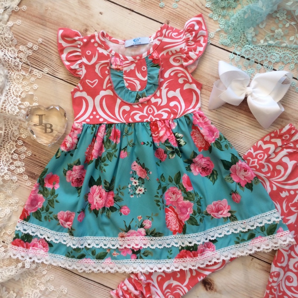 Boutique Girls 3pc Outfit - Picture 2 of 4